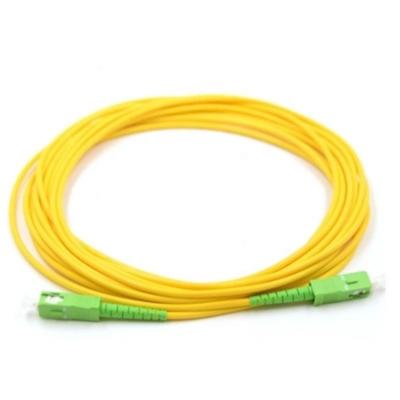 FC-FC Fibra Óptica Cordão 3.0/2.0mm PVC/Lzsh Sm mm Sx FTTH com comprimento personalizado