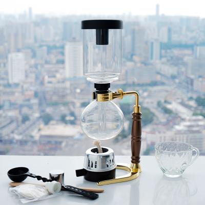 Classic Design Kitchen Borosilicate Glass Coffee Tea Maker 2-5 Cups Siphon Coffee Pot For Professional Coffee Making