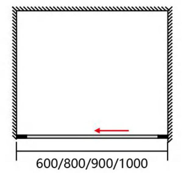 900mm Crystal Clear Shower Cubicles Folding Slide Door 900 X 900 Shower Enclosure