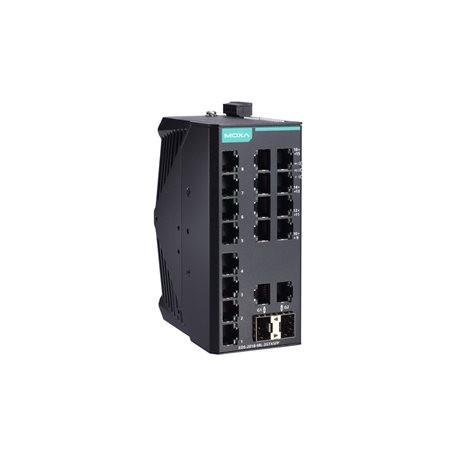 Simple Moxa switch EDS-2018-ML 16+2G-port Gigabit unmanaged Ethernet switches