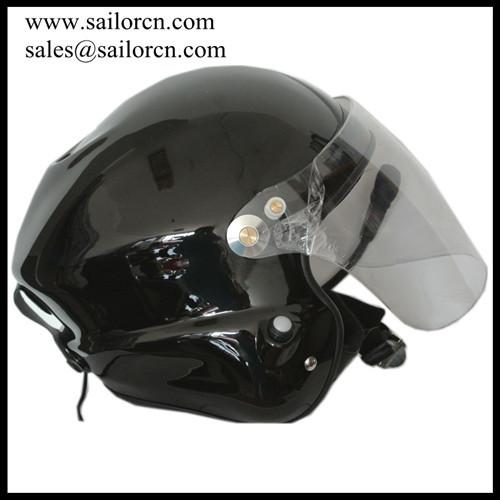 Black Paramotor helmet GD-G with full headset PPG helmet  Noise cancel powered paragliding helmet