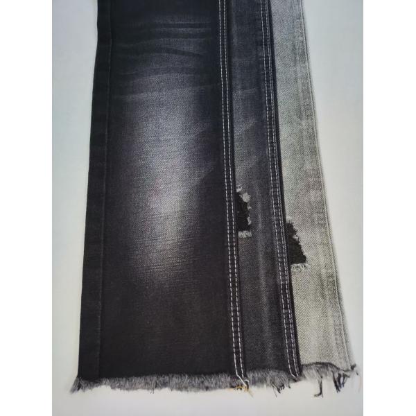 13OZ Heavy Weight Super-Soft Cotton Polyester BLACK/BLACK Denim Fabric For Jeans