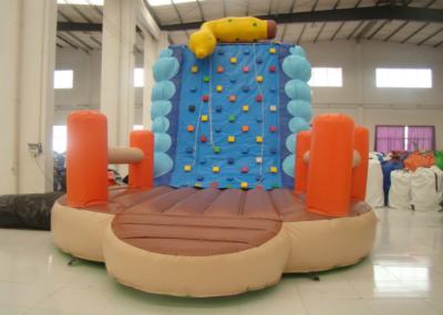 Inflatable Climbing Wall And Slide 5 X 3.8 X 4.5m , Big Blow Up Rock Climbing Wall