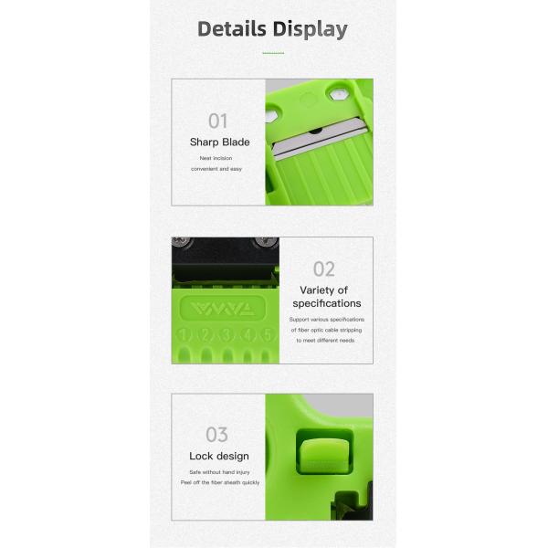 Fiber Optic Stripper 1.9-3.0mm Vertical Cable Cutter Cable Stripper