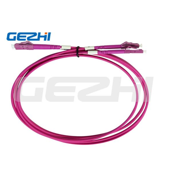 OM4 マルチモード LC LC デュプレックスパッチコード 15M LSZH 光ファイバーパッチコード