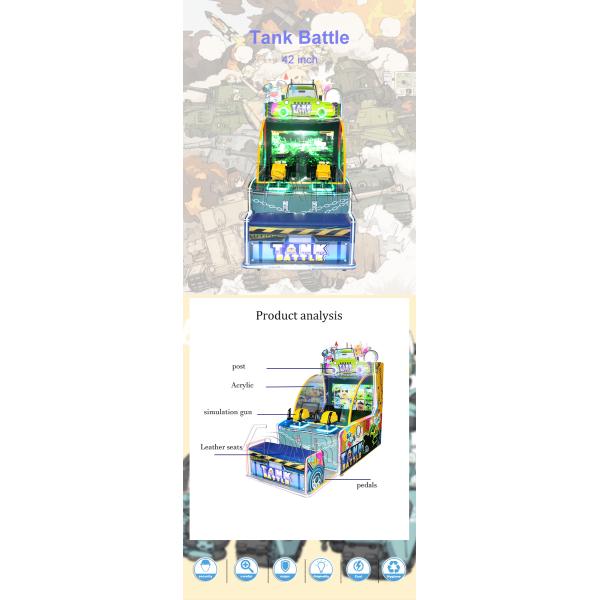EPARK 42 inch Tank Battle video games Coin Operated Games arcade lottery games machines for sale