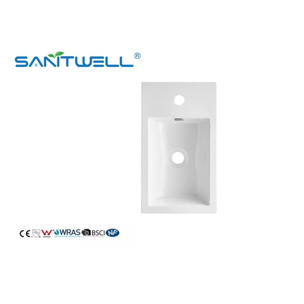 Размер толстого края SWZ460 различный подгонял раковины искусственного камня отверстия тазов камня одиночного прочного встречные верхние