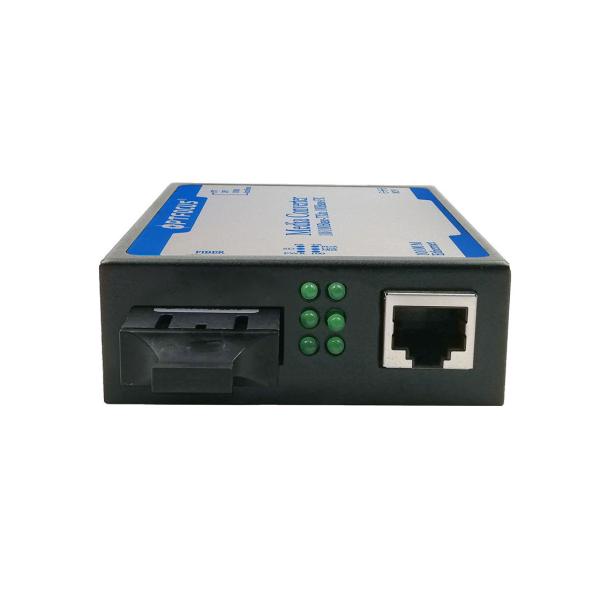 Industrial Fiber Optic Media Converter , Fiber To Ethernet Media Converter With PoE