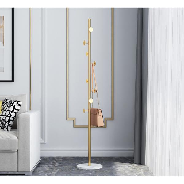 Metal L32cm Floor Standing Clothes Rack Corrosion Resistant