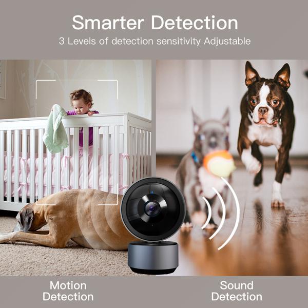 4x Electronic Zoom Tuya Smart PTZ CCTV WiFi Surveillance Camera for Indoor Monitoring