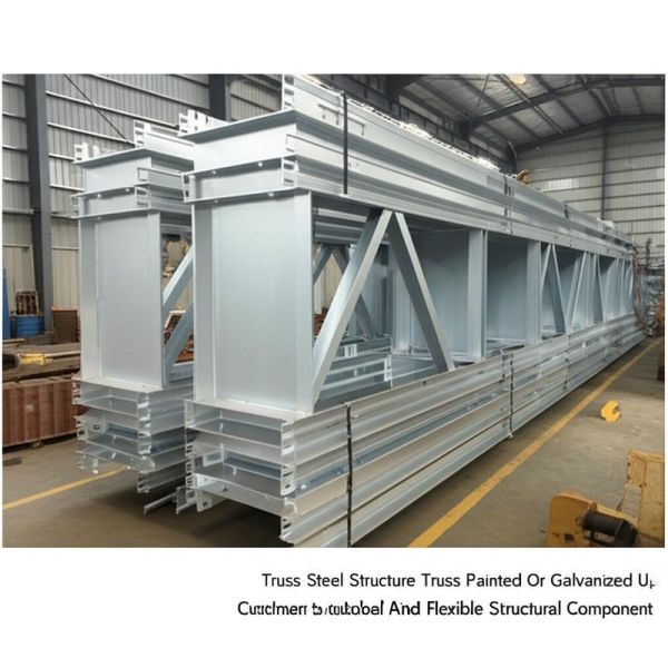 Weather Resistant Steel Structure Truss with Class A Fireproof Rating and Customizable Height 6-50m