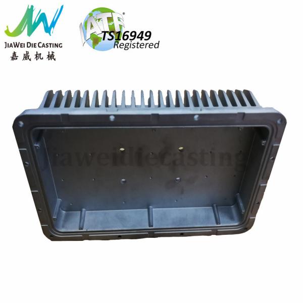 OEM / ODM Recyclable LED Extruded Aluminum Heatsink Shot Blasting Finished