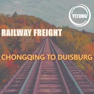 NVOCC International Rail Freight Logistics From Chongqing China To Duisburg Germany