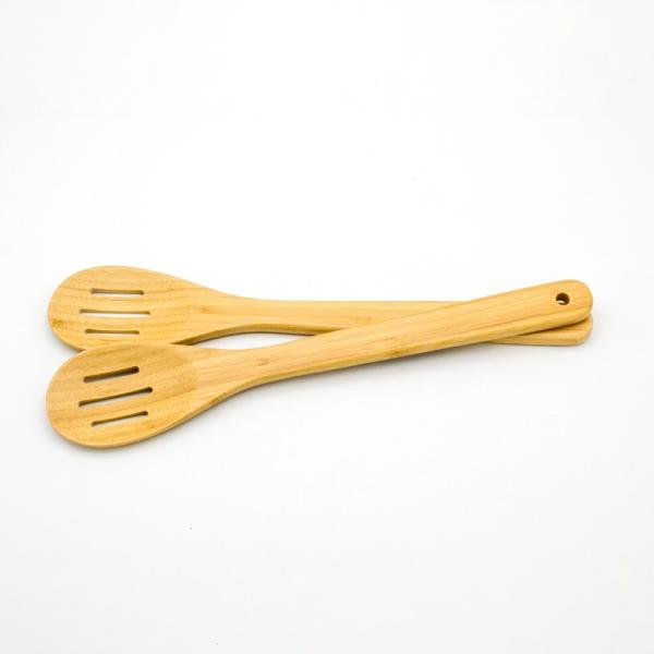 Set de utensilios de espátula de bambú de madera Cuchara de cocina de cuchara de cocina Herramientas de cocina para ollas y sartenes no adhesivos