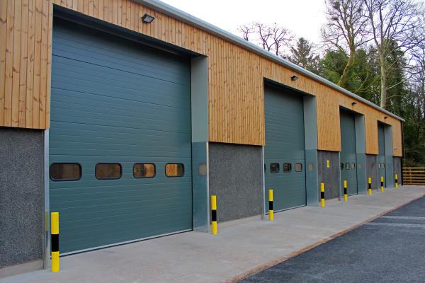 40mm Thickness Coated Steel 380V Motor Lifting Automatic Sliding Warehouse Insulated Sectional Doors