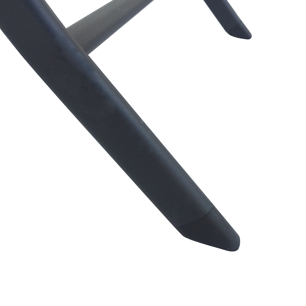 Wholesale Price Outdoor Furniture Iron Frame Folding Table and Chair Black Rust Prevention Fold Chairs and Round Table