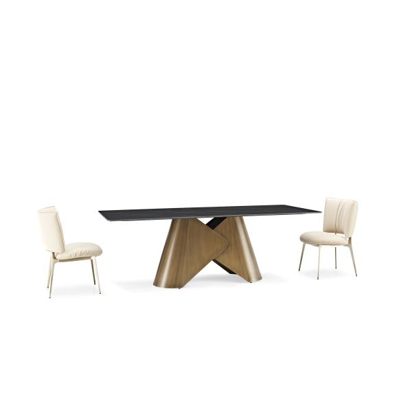 Wholesale Restaurant Modern Living Room Furniture Luxury Marble Rectangular Dining Table Set