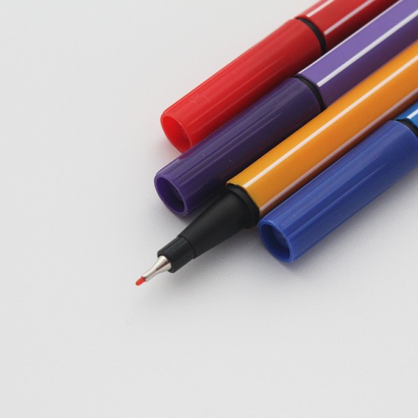 Professional Colorful Flower Color Simple Coloring Fineliner Fine Pen Set
