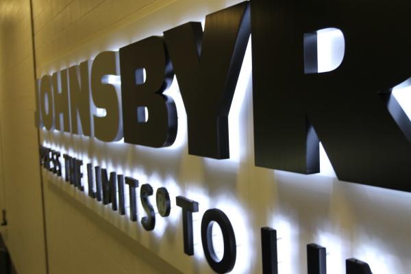 Sinais de iluminação 3D personalizados de aço inoxidável para decoração de férias