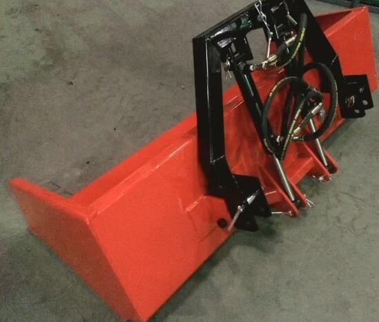 TB2H-Tractor 3pt. Tipping Transport Box with double hydraulic cylinder; farm tipper transport box trip scoop