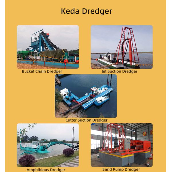 Small Csd200 Head Cutter Suction Dredger Ships 40000 KG Capacity 8 Inch