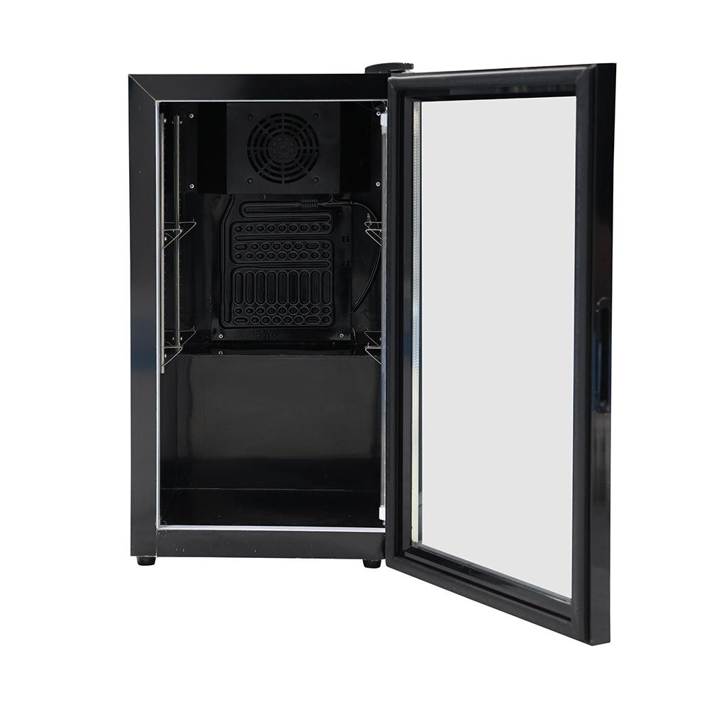 R290a Glass Door Refrigerator 220V - 240V 90L Standing Display Fridge