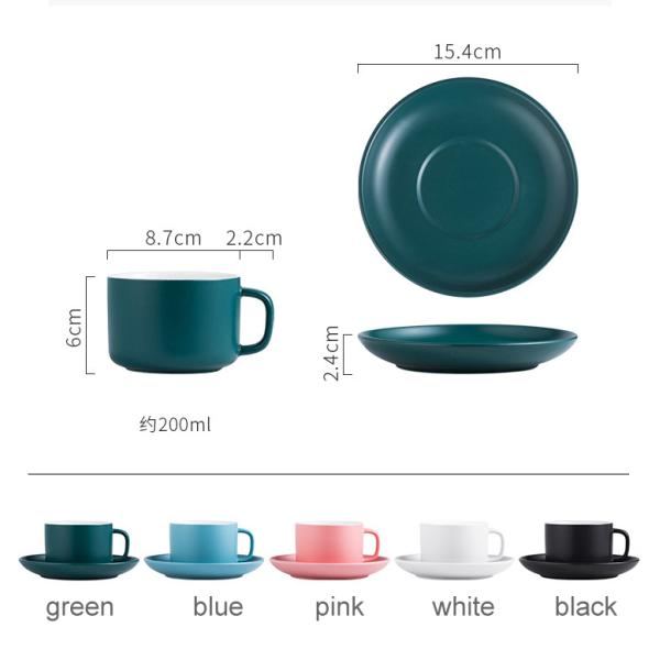 Drinkware чашки latte поддонника кофейной чашки чашки капучино красочного толстого тела новое и поддонников керамическое