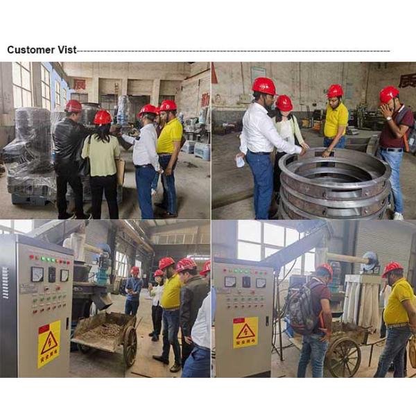 Wood Pellets 15KG Bags Vertical Ring Die Wood Pellet Mill With 1-5 T/H Capacity