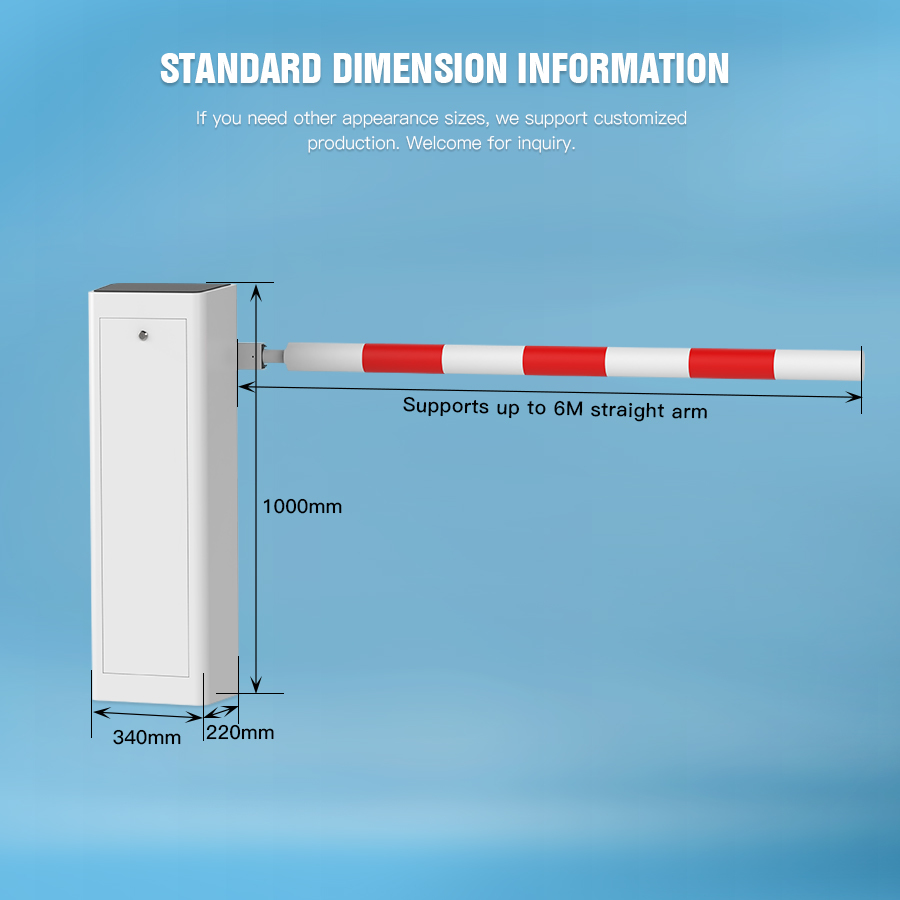HCW CW242 DC Brushless Automatic Barrier Gate for Parking Lot Access Control