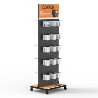 Single Side Metal Pegboard Headphone Display Stand With Hooks for Accessories