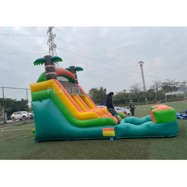 Водные горки анти- УЛЬТРАФИОЛЕТОВОЙ на открытом воздухе задворк водных горок винила взрослых коммерчески раздувной арендной тропические раздувные