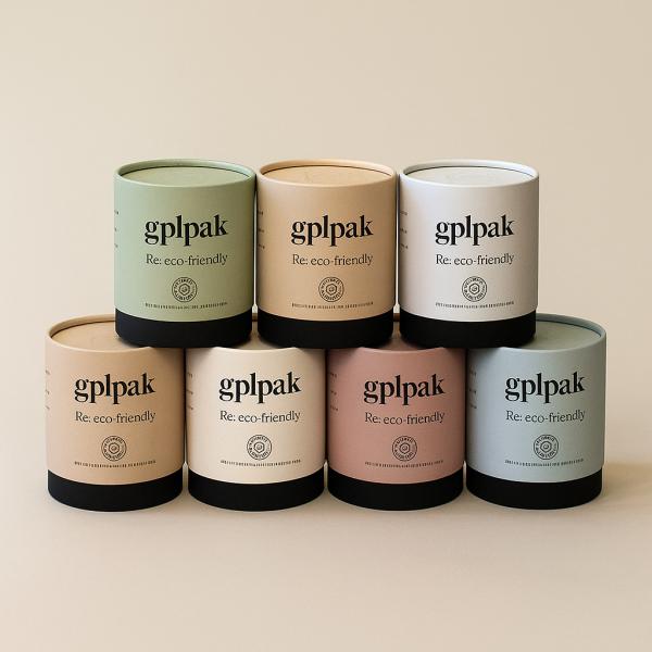Probiotics Powder Cylinder Box Custom Luxury Paper Tube Packaging For Prebiotics