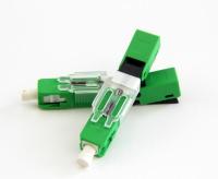 Componentes UPC de la fibra óptica del solo modo ESC250D azules o tipo rápido de APC del conector de la fibra óptica verde