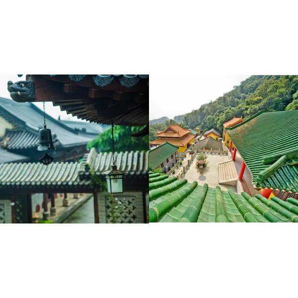 Chinese Antique Style Glazed Drip Roof Tiles For Garden Pavilion And Modern Buildings In Terracotta