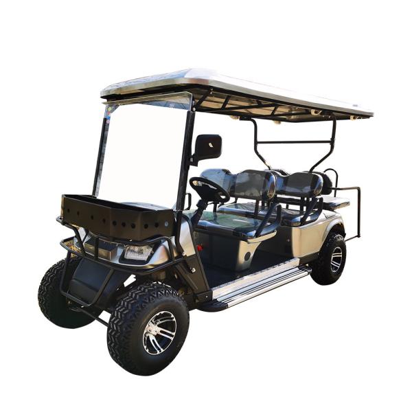 Carrinho de golfe elétrico 110v 6 lugares 40mph alta eficiência com bateria de lítio