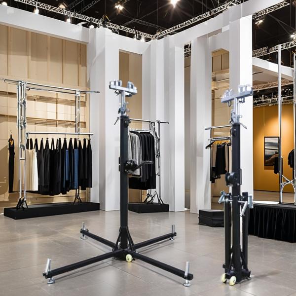 Mobile Lighting Truss Tower Aluminum Stage Crank Lift Tower With Crank Bracket