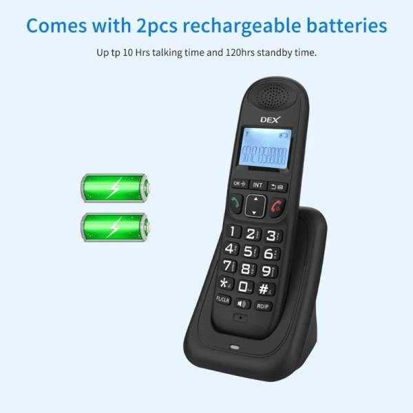 D1003 Caller Display Phone , Wireless Landline Desktop Phones For Hotels / Offices / Homes Multi Languages