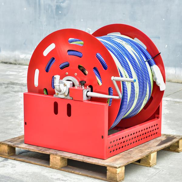 Key words Large 100meter Manual Retractable Fuel Hose Reel for Oil Fields in Customized Color