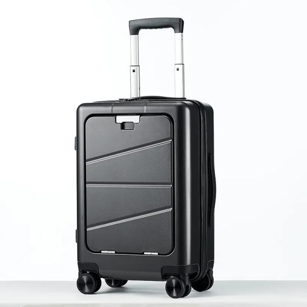 Abrasion-Resistant Multi-Functional Luggage with Soft Handle Combination Lock Wide Opening