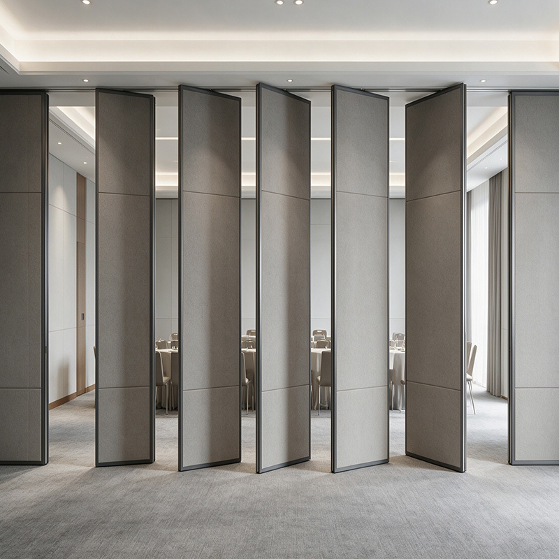 Modern Hotel Mobile Wall Dividers Removable Office Partition Walls Folding Screen