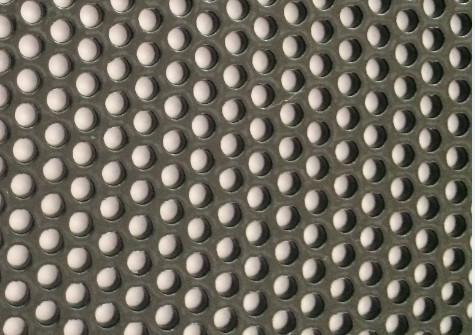 Black Metal Mesh Sheet , Round Hole 2.0 Mm  Aluminum Punched Aluminum Sheet