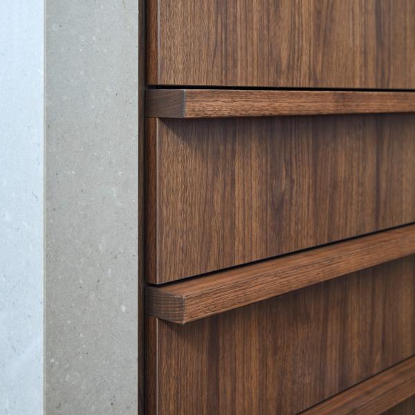 Durable OEM Melamine Kitchen Cabinet  Wood Grain Modular Kitchen Sink Cabinet