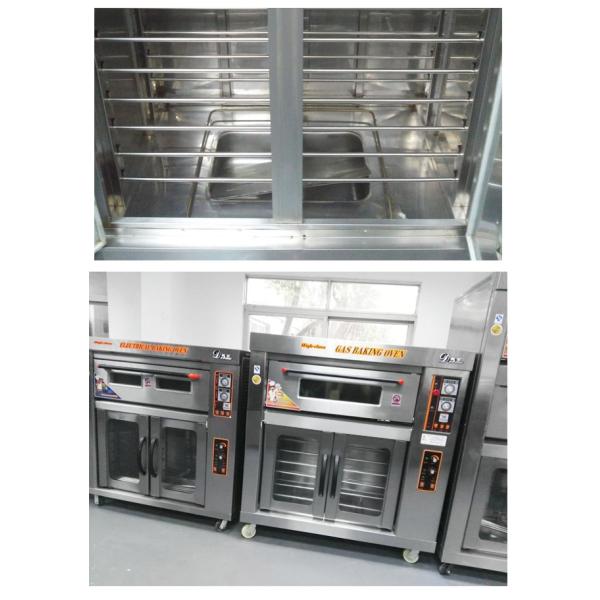 Restaurant Industrial Baking Oven Double Deck 1300x835x1800mm Proofing Bread