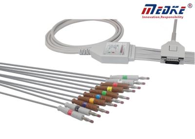 O IEC de Fukuda KP-500 fixou o cabo da máquina do ECG da banana 1.2m