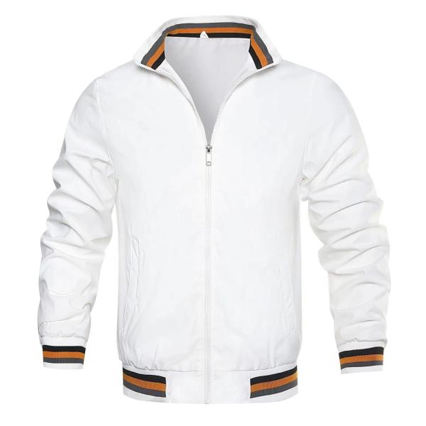 2023 Spring Autumn Waterproof Zip Up Casual Jacket for Men Loose Fit Baseball Bomber Coat