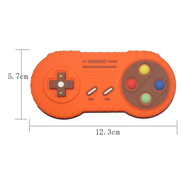 Remote Tv Controller Gamepad Custom Silicone Teether Toy Shaped For Toddler