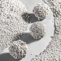 0.8mm-3.8mm Bentonite Cat Litter Ball Shape Dust Free Strong Clumping