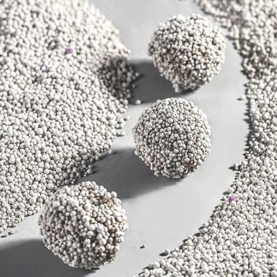 0.8mm-3.8mm Bentonite Cat Litter Ball Shape Dust Free Strong Clumping