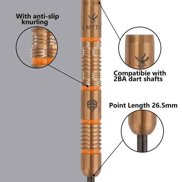 Emyth 90% Tungsten Steel Tip Darts 22g IVAN Set