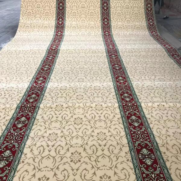 Print Muslim Mosque Prayer Carpet 4*25 Roll Customized Patterns for Mosque Decoration